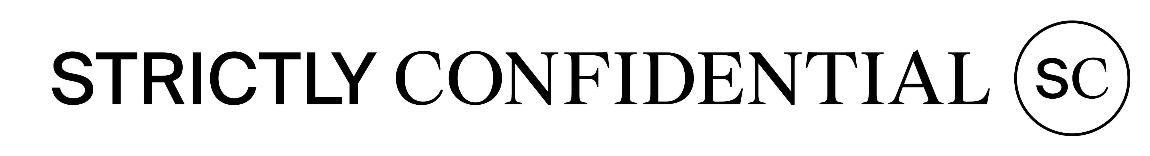 Strictly Confidential